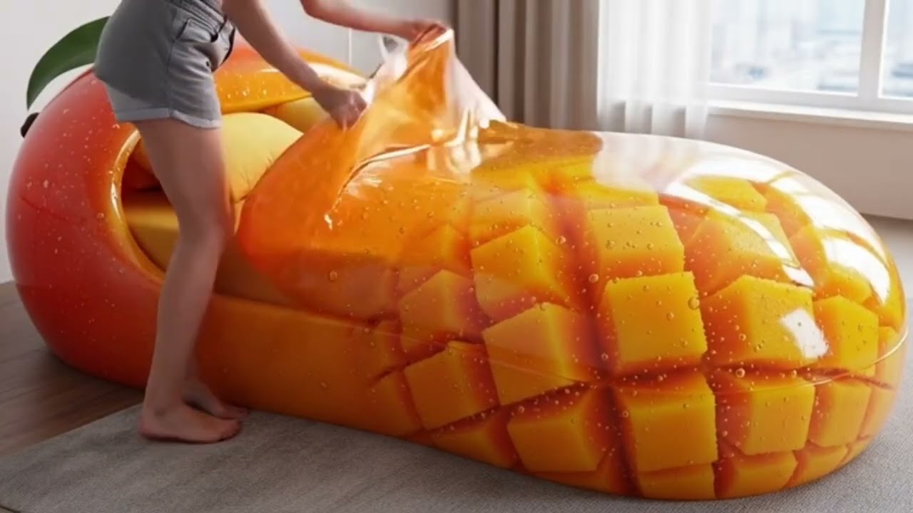 Watermelon Jelly Bed 🍉 | Super Glossy AI ASMR | Oddly Satisfying Relaxation