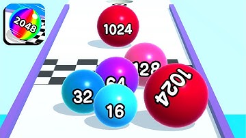 Ball Run 2048 - All Levels Gameplay Android, iOS ( Levels 371 - 394 )