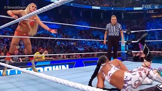 Charlotte Flair \& Bianca Belair vs. Iyo Sky \& Bayley (2\/2) - WWE SmackDown 8\/18\/2023