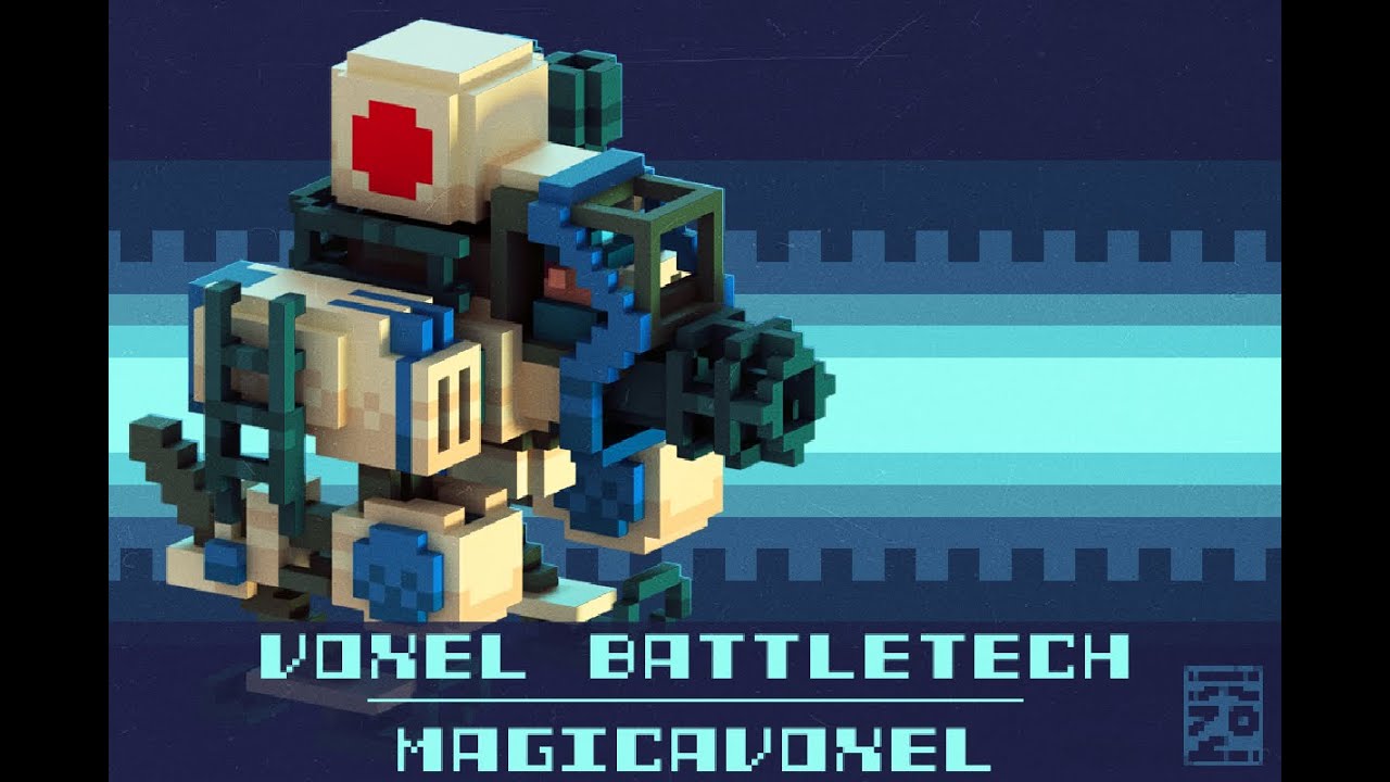 Voxel Battletech | Speedpaint - YouTube