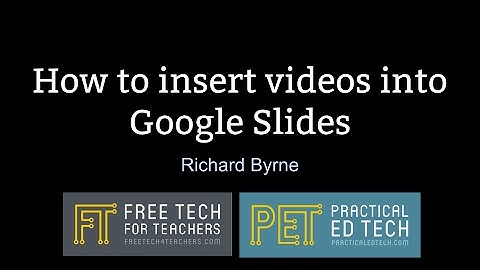 How to use Google Drive videos in Google Slides