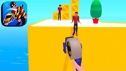 Tape Thrower - All Levels Gameplay Android,ios (Levels 1-10)