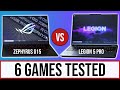 Asus Zephyrus G15 vs Lenovo Legion 5 Pro - Gaming Comparison