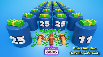 One Gun Run - All Levels Gameplay Pop Pi (Levels 110-112)