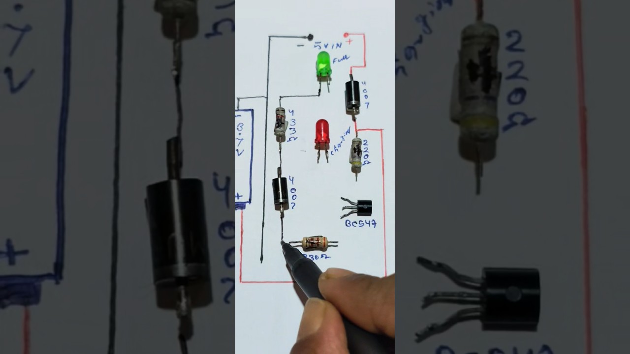 How to make//Battery charger//3.7v battery charger circuit diagram