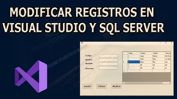 Como MODIFICAR registros en SQL SERVER con VISUAL STUDIO | COMANDO UPDATE | BOTÓN MODIFICAR