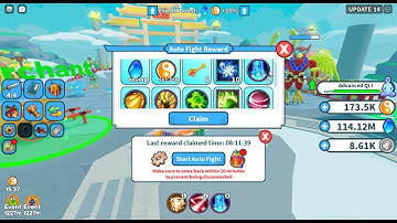 ANOTHER 8HOURS AFK IN WEAPON FIGHTING SIMULATOR SO MANY OP SKILLS