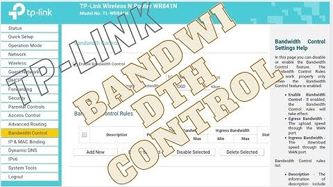 TP-Link Router Bandwidth control Bangladesh 2021