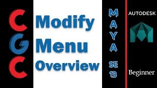 Celebrity Autodesk Maya Tutorial- Modify Menu Overview - Session 13 Profile