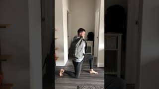 1/2 Kneeling Shoulder Press with Backpack