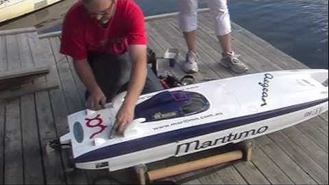 Class-1 RC boat test 1 Pal Virik Nilsen