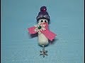 DIY~Adorable & Easy Snowman Ornament! Collab W/Craftie!