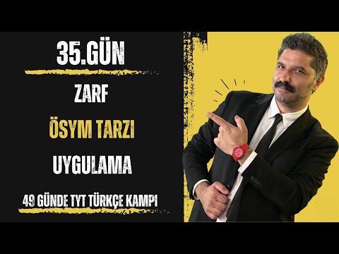 49 Günde TYT Türkçe Kampı / Zarf- ÖSYM TARZI - Uygulama / RÜŞTÜ HOCA