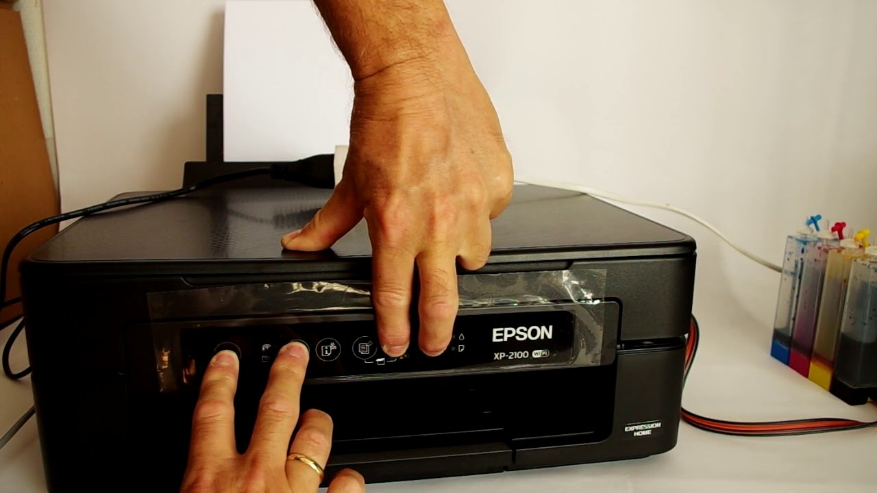 Comment faire votre imprimante Epson XP-2100 XP-2105 imprime avec  cartouches sans puce - YouTube