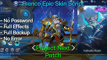 Franco Epic Skin Valhalla Ruler Script | No Password | Project Next Patch | Shogun