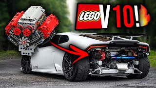 This LEGO ENGINE Sounds Just LIKE A V10!