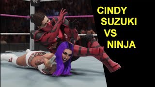 WWE 2K19 Cindy Suzuki vs Ninja screenshot 2