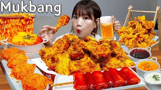 Sub)Real Mukbang- Cooking 10Times More Delicious Fire Noodles 🔥 (BULDAK) Chicken 🍗 ASMR KOREAN FOOD