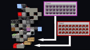 Minecraft Hybrid Storage System || 1-Wide Tileable