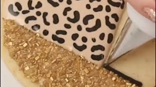 Leopard Print Cookies | SweetAmbs #shorts