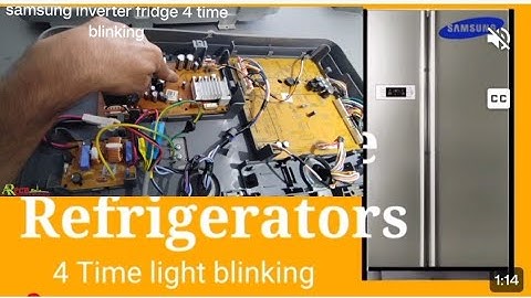 samsung inverter fridge 4 time blinking / 4 time blinking problem / Samsung  fridge / uvw compressor