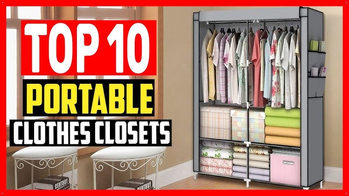 SMIRLY Hanging Closet Organizer and Storage Shelves - Wardrobe Clothes  Organizer for Closet, Hanging Shelves for Closet Organization and Storage