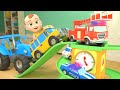 Hickory Dickory Dock Song (Firetruck, Ambulance and Police Car Version) | Lalafun Nursery Rhymes