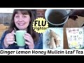 FLU FIGHTER- Ginger Lemon Honey Mullein Leaf Tea