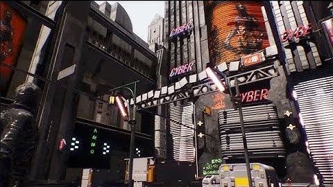 Cyberpunk Environment  Speed Level Design   Unreal Engine 4