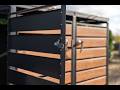 Hide those ugly look plastic wheelie bins with a modern, classy metal storage solution.