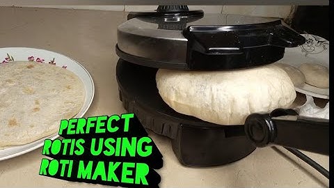 How to make rotis in a roti maker /tortilla maker /How to use a roti maker/flat bread maker