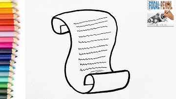 How To Draw A Parchment step by step.