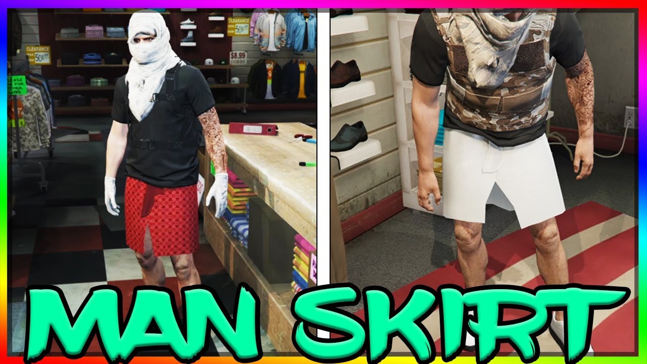 MAN SKIRT Glitch in GTA Online (MANSKIRT CLOTHING GLITCH 1.41) - YouTube