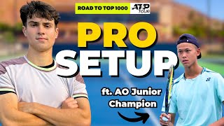 A Day In The Life Of A Pro Tennis Player Ft. Junior Australian Open Champion Rei Sakamoto