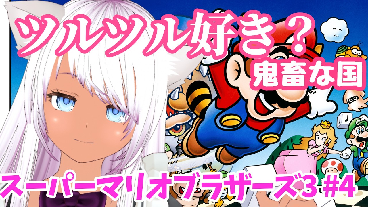 【マリオ3】#4 ツルツル好き？鬼畜な国