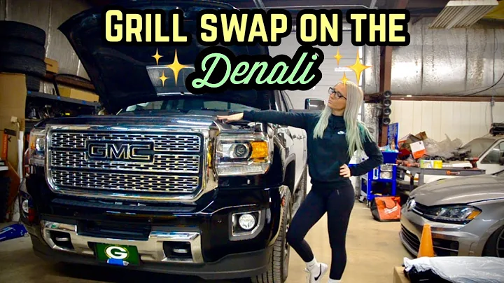 Installing a grill on a GMC Sierra Denali!!