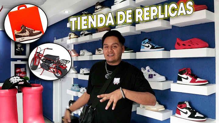 Visite una tienda de sneakers, prendas y accesorios Fake
