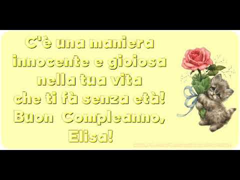 Tanti Auguri Di Buon Compleanno Elisa Youtube