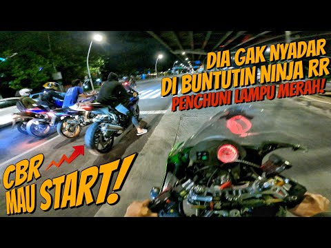 NINJA RR NIAT NGE PRANK CBR250RR 199KMH‼️KEDAPATAN NYETTING DILAMPU MERAH, MALAH GUE YANG DIHABISI‼️