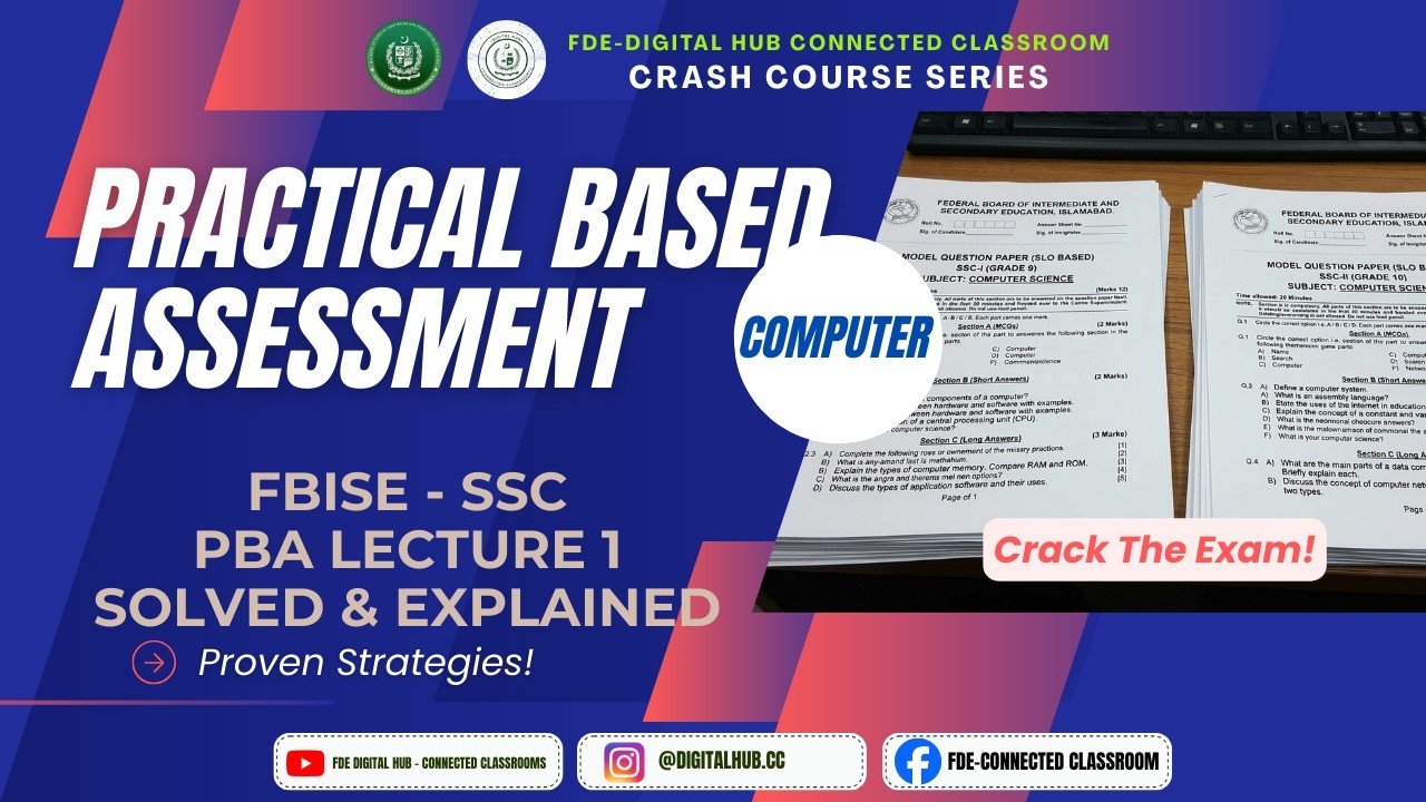 Practical Based Assessment No. 1 | Computer Science | SSC | Crash ...