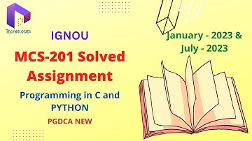MCS-201  Solved Assignment Jan-23/July-23 || MCA_NEW || IGNOU || Dalaltechnologies