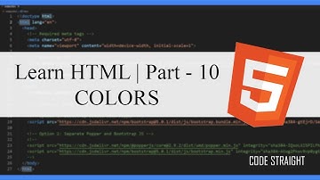 HTML TUTORIAL FAST AND EASY FOR BEGINNERS | Part - 10 | COLOR CODES | RGB | HEX | BG | TEXT | FONT