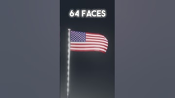 Cloth Simulation from 1 Face to 4096 Faces #blender #3dart #3danimation #clothsimulation  #learning