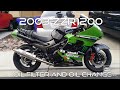 2003 Kawasaki ZZR1200 oil change