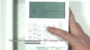 Setting a wired controller to display room temperature