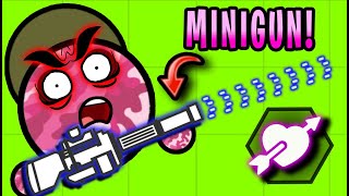 Surviv.io MINIGUN  Is This The Best New Weapon!? (Survivio Valentine's Update)