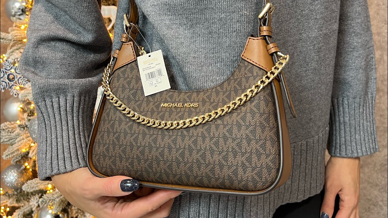 Распаковка сумки MICHAEL KORS Wilma Small Signature Logo Crossbody Bag ...