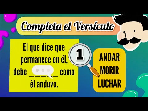 Completa El VERSÍCULO