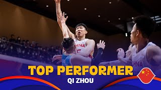 🇨🇳 Qi Zhou | Top Performer | #FIBAWC 2023 Qualifiers