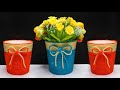 Ide Kreatif Vas Bunga dari Barang Bekas POP MIE | Disposable cup Craft DIY Ideas | Styrofoam Cup